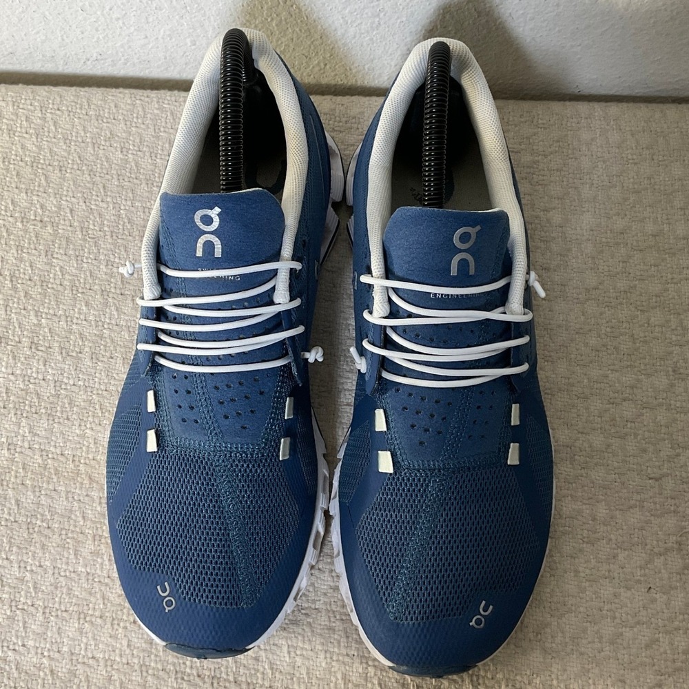On Cloud Womens 8.5 Denim Blue Running Shoes Sneakers CloudTec Mesh 19.4026 - Picture 10 of 12